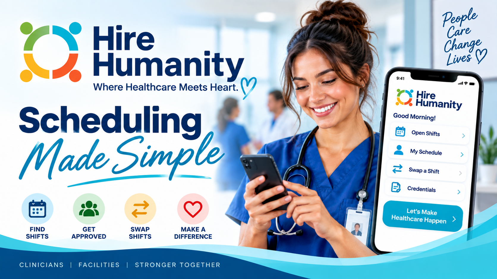 Hire Humanity real-time healthcare scheduling by Hire Energy Healthcare
